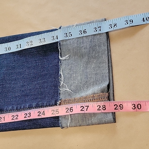 Loft Size 26/2 Curvy Straigh Blue Jeans, Wide Cuff - Picture 7 of 13